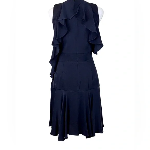 ALEXANDER McQUEEN BLACK SLEEVELESS COCKTAIL DRESS